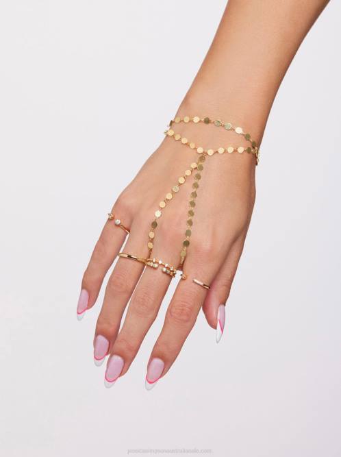 Jessica SimpsonDemi Fine Hand Chain in Gold Confetti H426912
