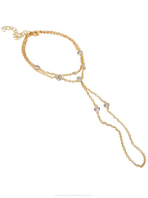 Jessica SimpsonDemi Fine Hand Chain in Jeweled Gold H426913