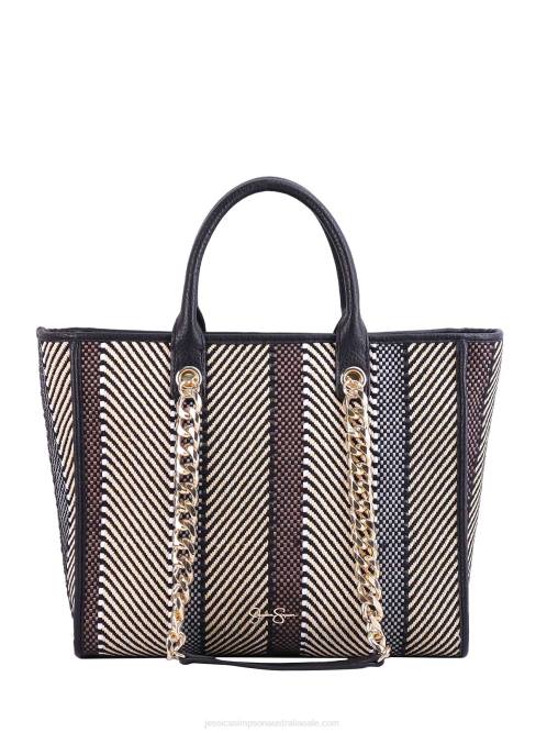 Jessica SimpsonDani Tote in Black Natural Straw H426902