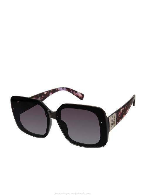 Jessica SimpsonFlush Lens Square Sunglasses in Black H4261014
