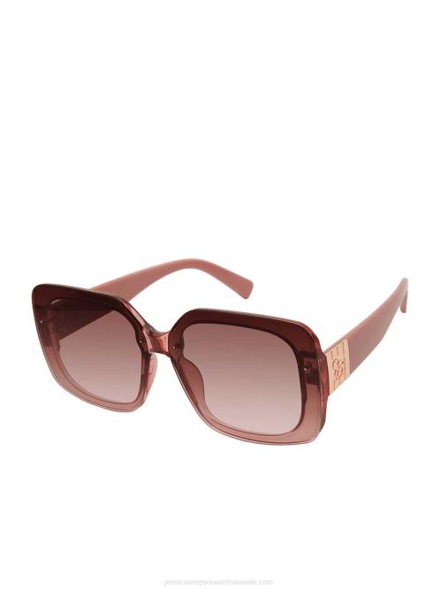 Jessica SimpsonFlush Lens Square Sunglasses in Rose H4261013