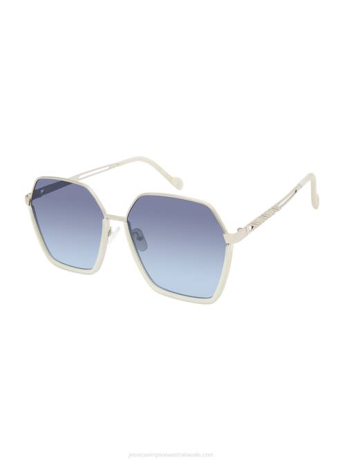 Jessica SimpsonGeometric Metal Sunglasses in Silver H4261024