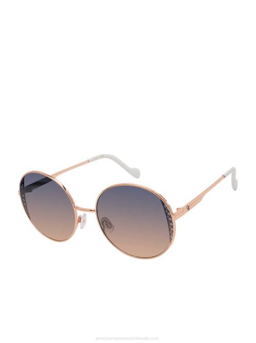 Jessica SimpsonMetal Round Sunglasses in Rose Gold H426965