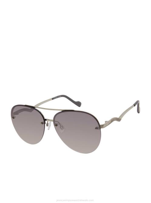 Jessica SimpsonRimless Metal Aviator Sunglasses in Silver H426962
