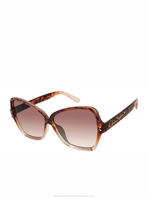 Jessica SimpsonStylish Butterfly Sunglasses in Rose Tortoise H4261034