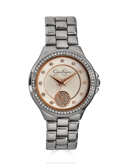 Jessica SimpsonSilver Tone Crystal Watch H426917