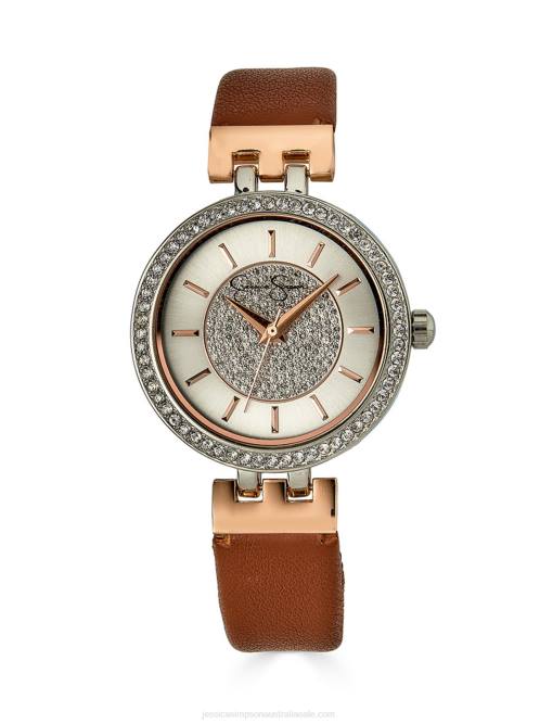 Jessica SimpsonTwo Tone Rose Pave Crystal Watch H426926
