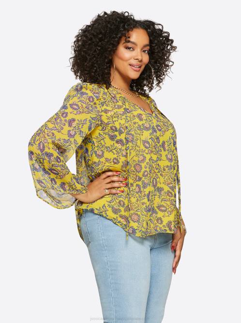 Jessica SimpsonLeslie Blouse in Meso Botanicals H426723