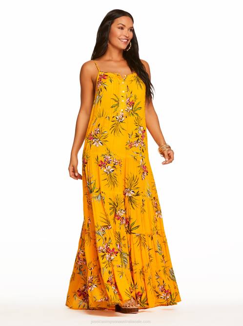Jessica SimpsonAlanis Tier Dress in Tropical Oasis H426557
