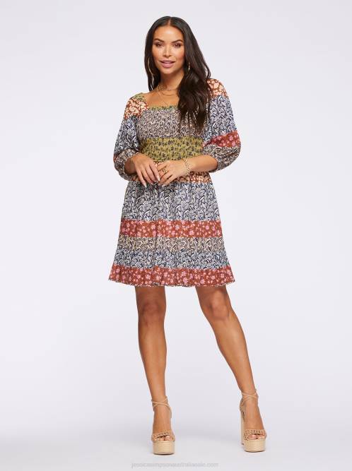 Jessica SimpsonAldan Dress in Blooming Patchwork H426507