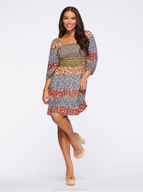 Jessica SimpsonAldan Dress in Blooming Patchwork H426507
