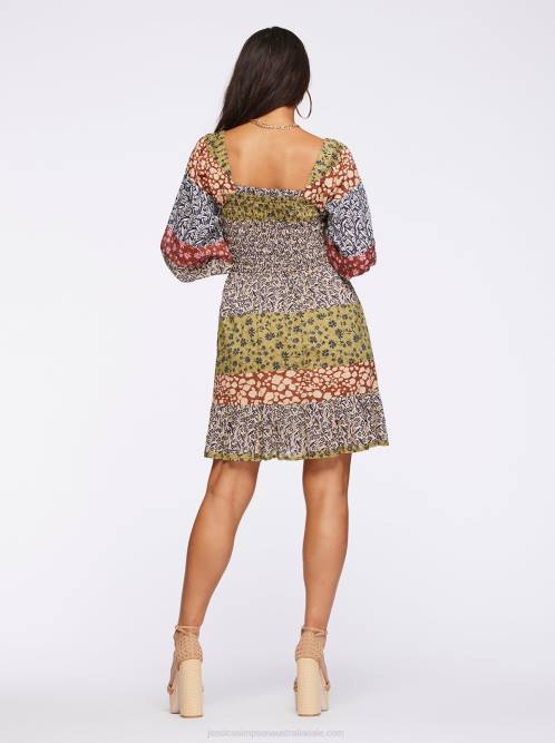 Jessica SimpsonAldan Dress in Blooming Patchwork H426507