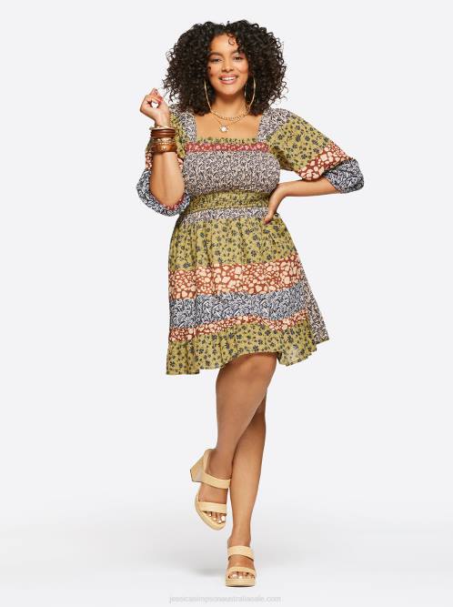 Jessica SimpsonAldan Dress in Blooming Patchwork H426507