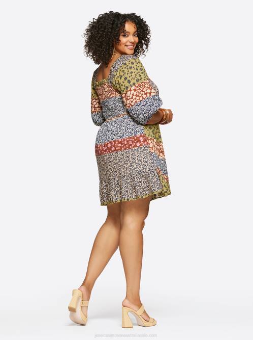 Jessica SimpsonAldan Dress in Blooming Patchwork H426507