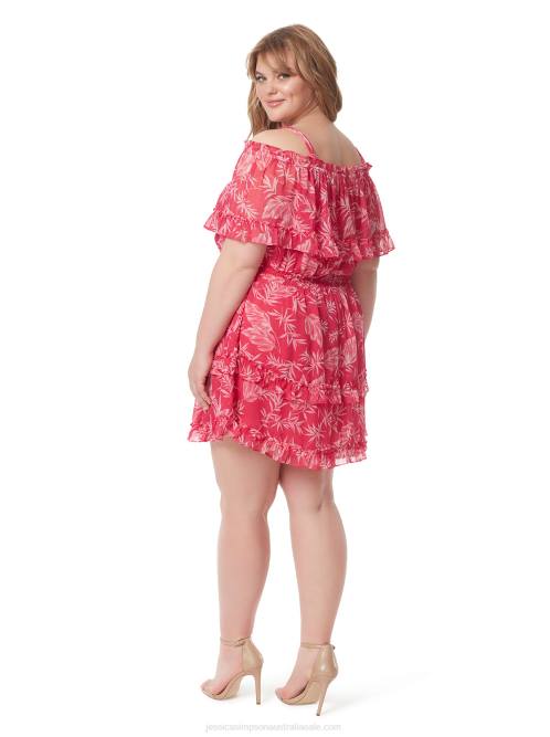 Jessica SimpsonAmaya Ruffle Dress in Summer Bloom H426553