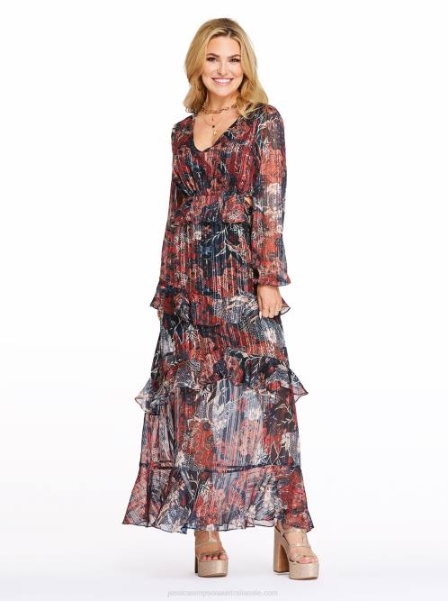 Jessica SimpsonBaianca Maxi Dress in Autumn Memories H426533