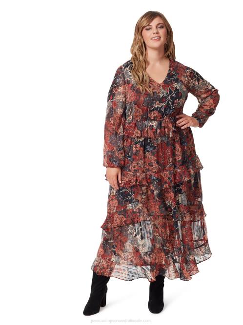 Jessica SimpsonBaianca Maxi Dress in Autumn Memories H426533