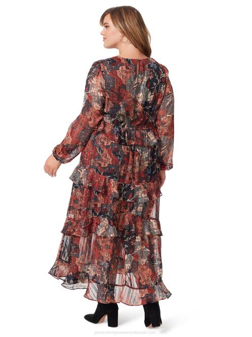 Jessica SimpsonBaianca Maxi Dress in Autumn Memories H426533