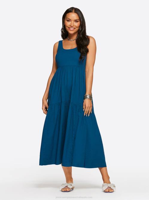 Jessica SimpsonCheryl Maxi Dress in Poseidon H426504