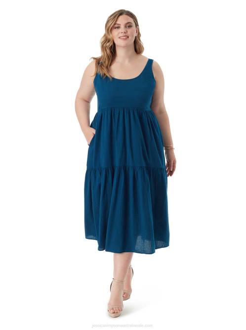 Jessica SimpsonCheryl Maxi Dress in Poseidon H426504