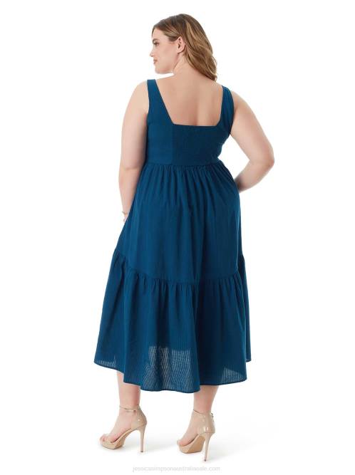 Jessica SimpsonCheryl Maxi Dress in Poseidon H426504