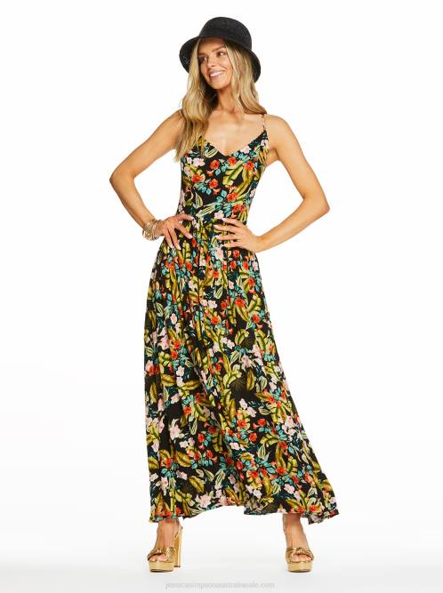 Jessica SimpsonClia Cami Dress in Island Wildflower Black H426549