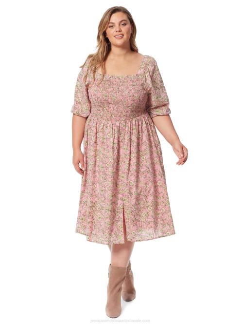 Jessica SimpsonJax Dress in Wild Rose Botanical Dots H426516