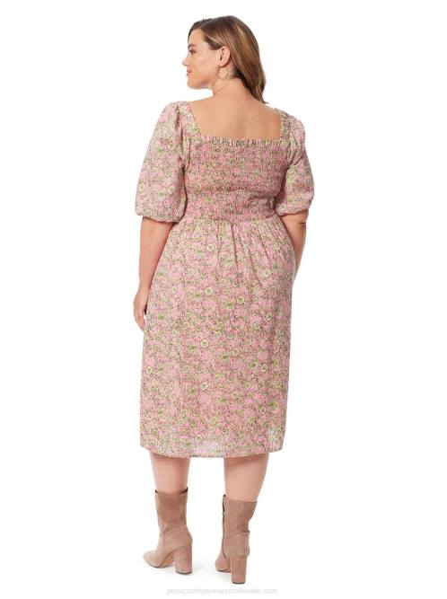 Jessica SimpsonJax Dress in Wild Rose Botanical Dots H426516