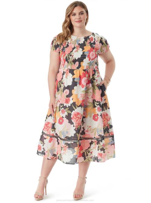 Jessica SimpsonLeighten Dress in Blooms In The Bay H426511