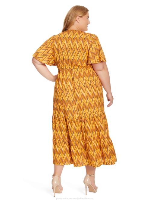 Jessica SimpsonNaomi Dress in Ikat Chevron H426509