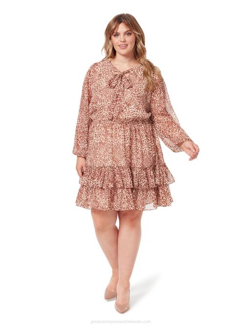 Jessica SimpsonVicky Dress in Leopard Swirl H426537