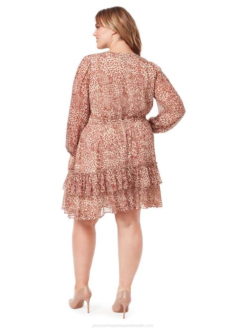 Jessica SimpsonVicky Dress in Leopard Swirl H426537