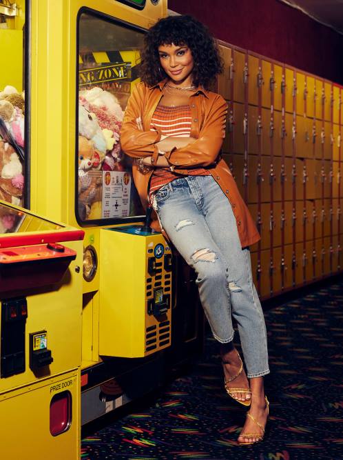 Jessica SimpsonPaula Shacket in Adobe H426597