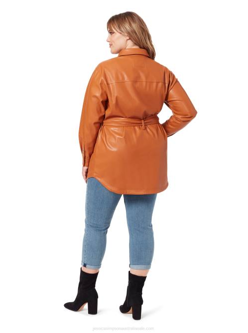 Jessica SimpsonPaula Shacket in Adobe H426597