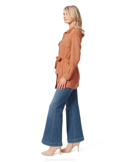 Jessica SimpsonPaula Shacket in Adobe Suede H426593