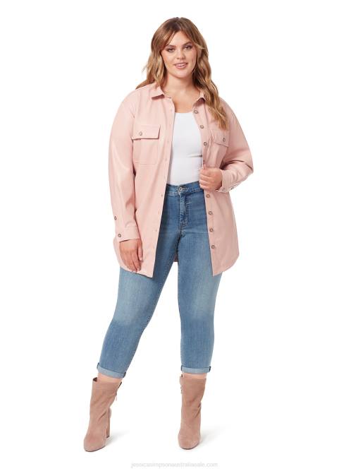Jessica SimpsonPaula Shacket in Misty Rose H426595