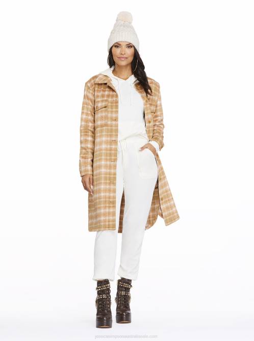 Jessica SimpsonRomi Shacket in Shadow Plaid H426571