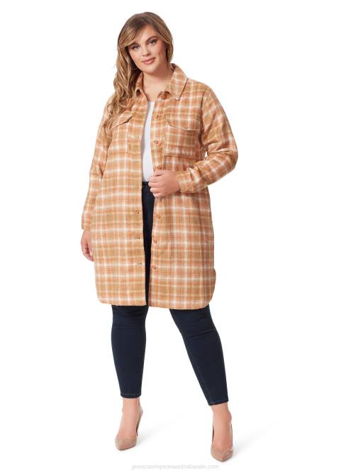 Jessica SimpsonRomi Shacket in Shadow Plaid H426571
