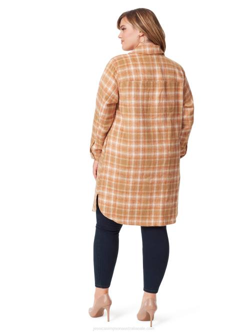 Jessica SimpsonRomi Shacket in Shadow Plaid H426571