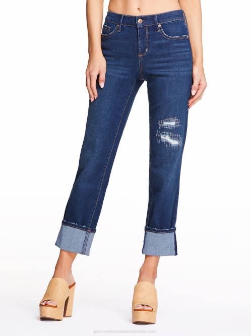 Jessica SimpsonArrow Straight Ankle Jeans in Sea Wolf H426468