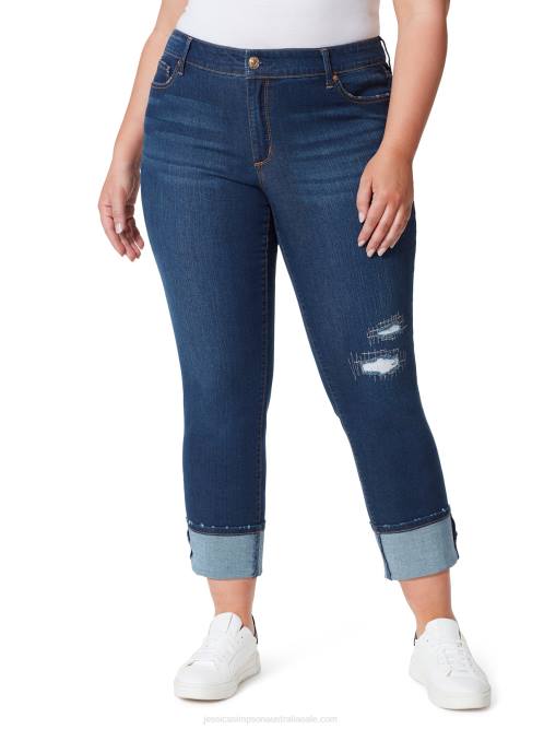 Jessica SimpsonArrow Straight Ankle Jeans in Sea Wolf H426468