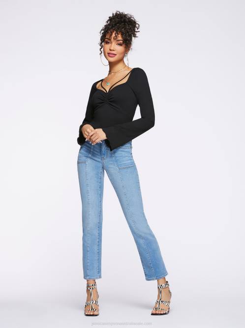 Jessica SimpsonFlirt High Rise Straight Crop in Awakening H426438