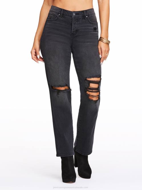 Jessica SimpsonFlirt High Rise Straight Crop in Night Train H426488