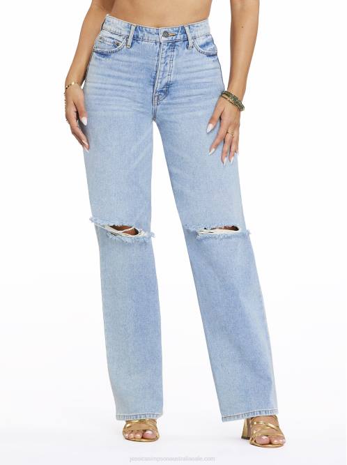 Jessica SimpsonRelaxed Wide Straight Jeans in Soulmate H426489