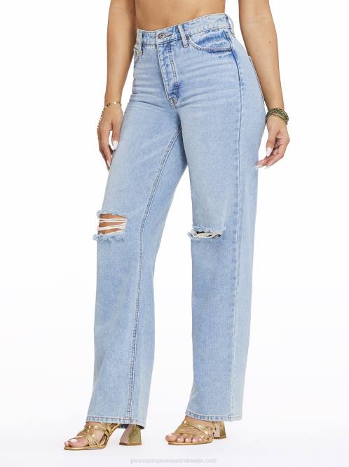 Jessica SimpsonRelaxed Wide Straight Jeans in Soulmate H426489