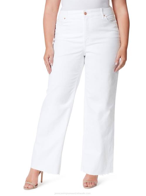 Jessica SimpsonTease High Rise Wide Leg Jeans in White H426473