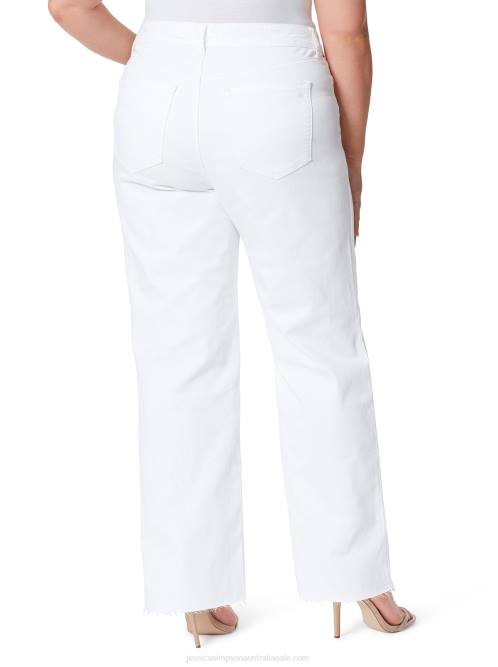 Jessica SimpsonTease High Rise Wide Leg Jeans in White H426473