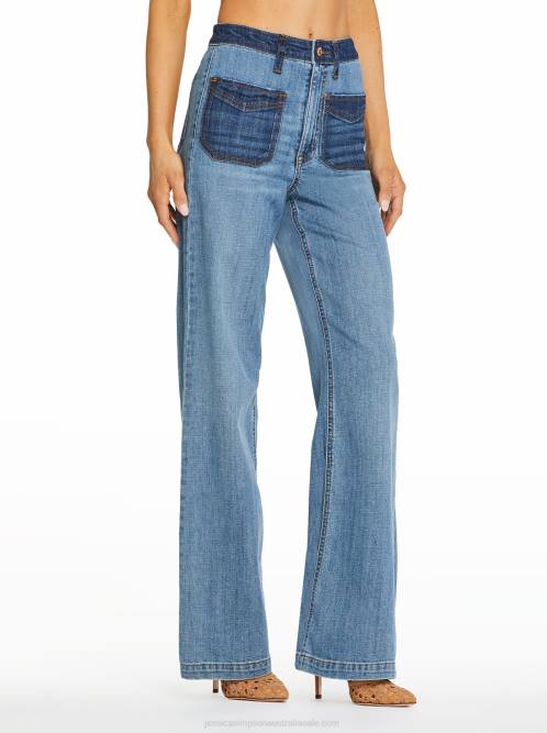 Jessica SimpsonTease High Rise Wide Leg in Overcast H426449
