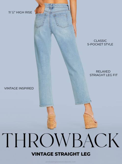 Jessica SimpsonThrowback Straight Jeans in Feel the Love H426388