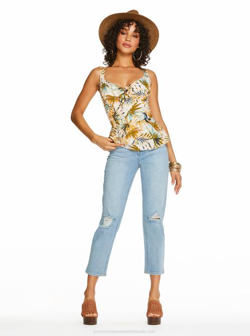 Jessica SimpsonThrowback Straight Jeans in Feel the Love H426388